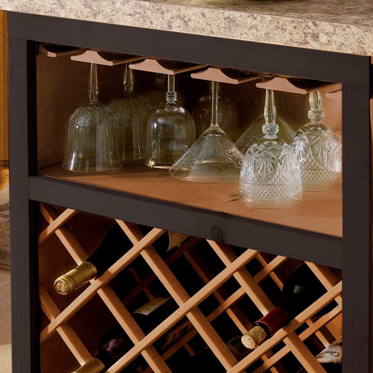 Wooden wine rack online table